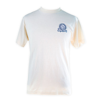 Pocketbois collab with M&M Surf School, Seal Beach.  Creme Color Classic Regular Fit Tshirt
