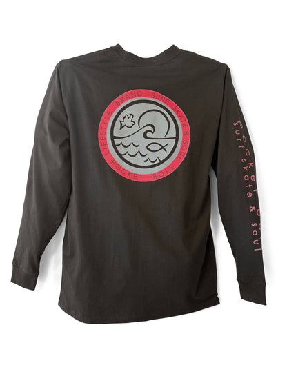 PB Logo Pink Long Sleeve T-Shirt