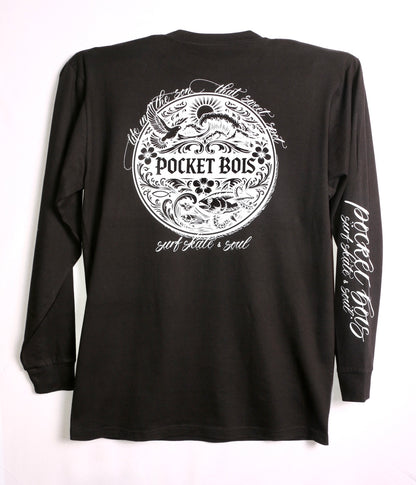 Pocket Bois Crest Long Sleeve Tee