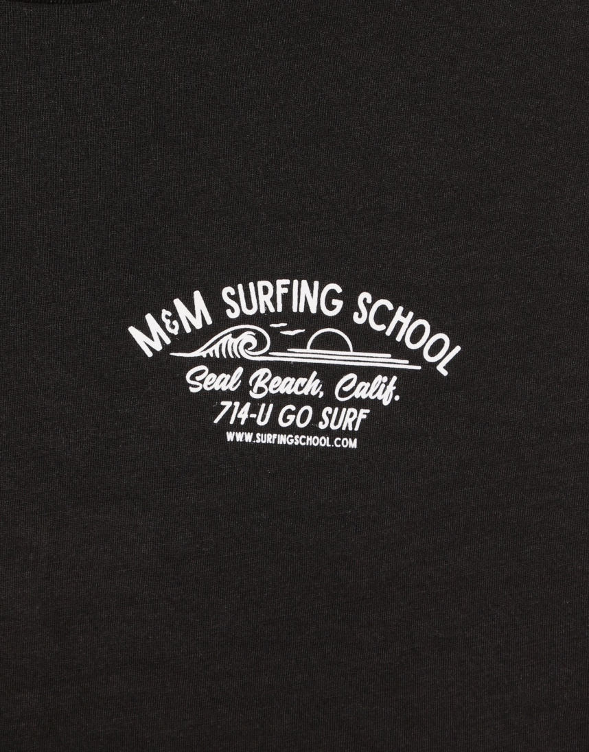 M & M Surf School, Seal Beach t-shirt
